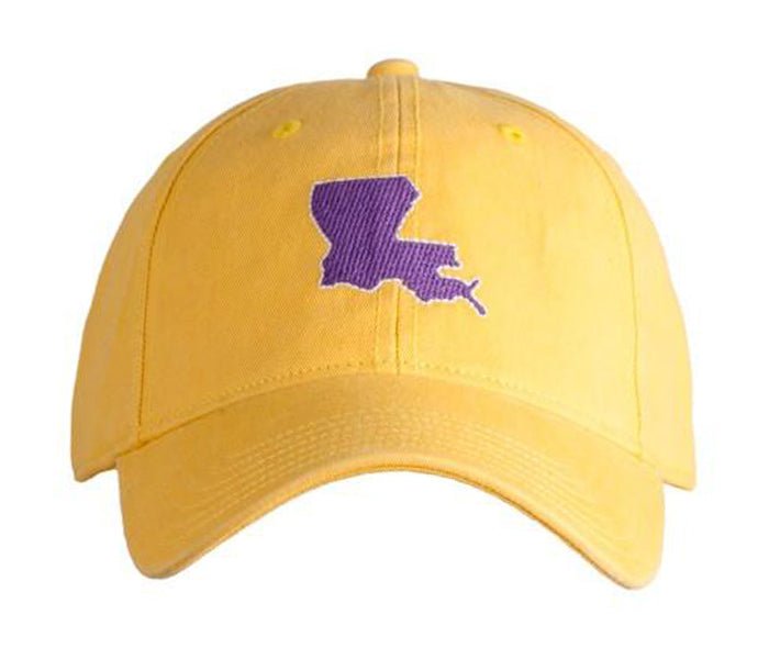 Louisiana Baseball Hat - Yellow/Purple