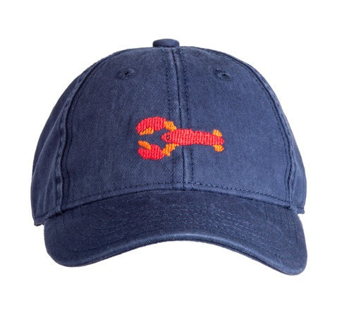 Kids Lobster Baseball Hat - Navy