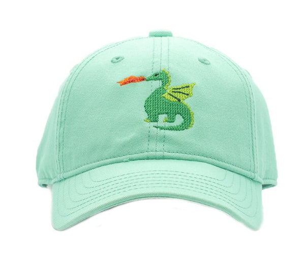 Kids Dragon Baseball Hat - Keys Green