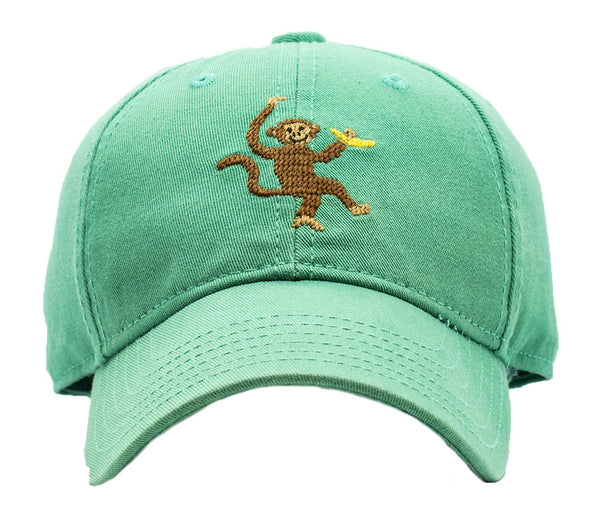 Kids Monkey Baseball Hat - Mint