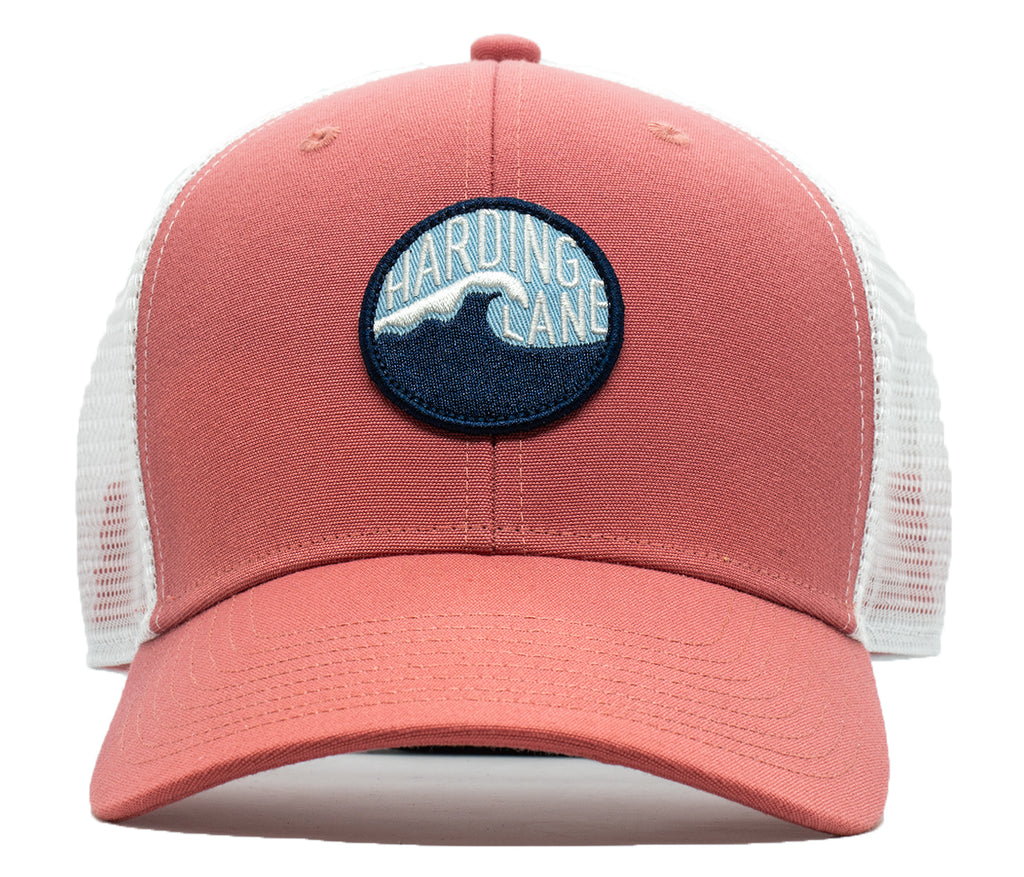 Wave Trucker Hat - Recycled New England Red