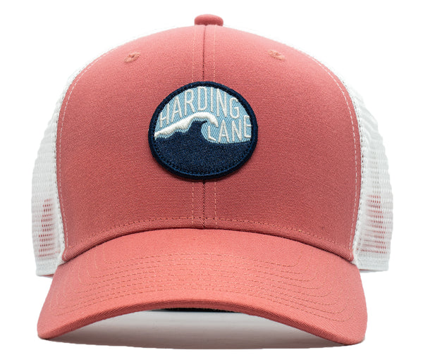 Wave Trucker Hat - Recycled New England Red