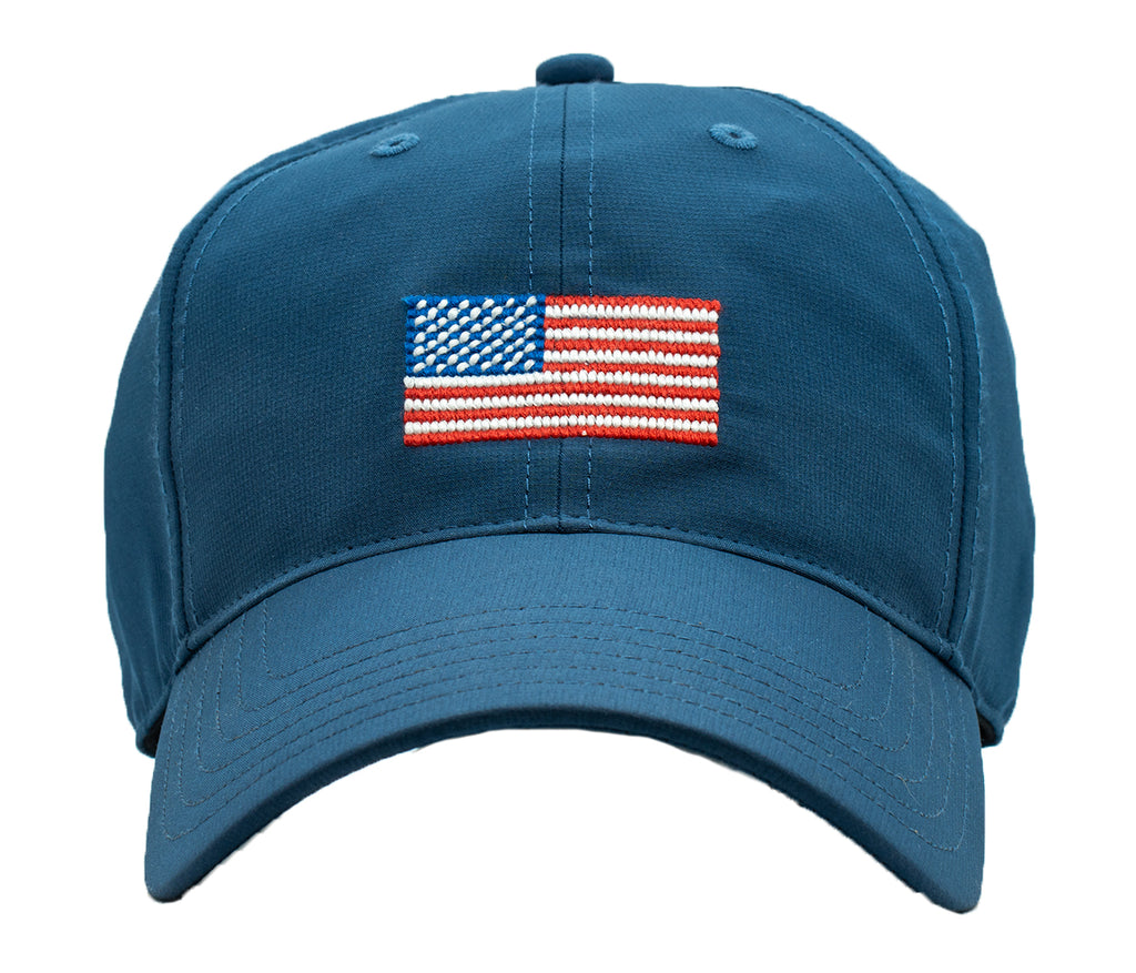 American Flag Performance Hat - Navy
