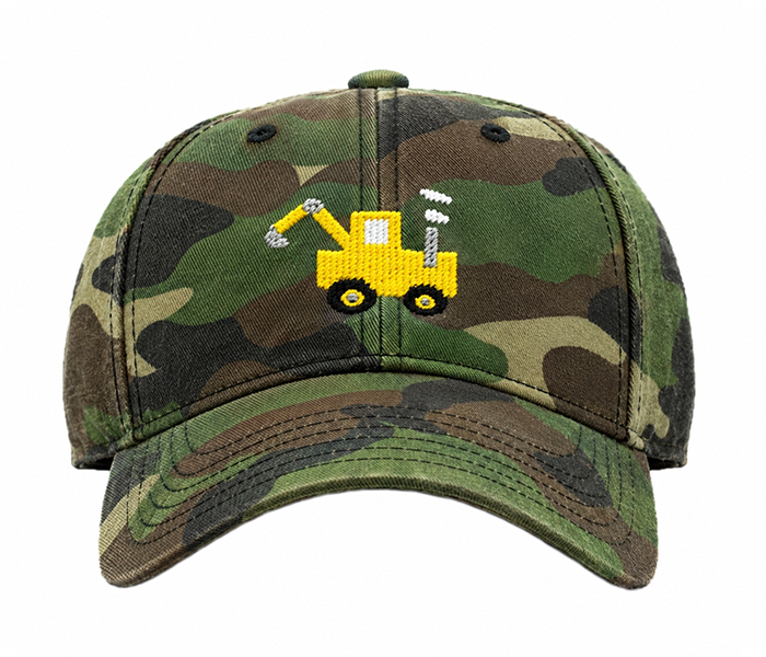 Kids Excavator Baseball Hat - Camo