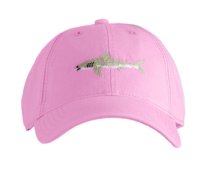 Great White Shark Baseball Hat - Light Pink