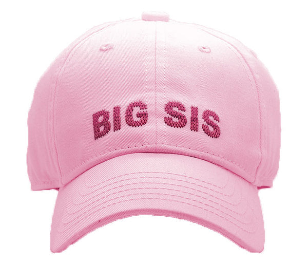 Kids Big Sis Baseball Hat - Light Pink