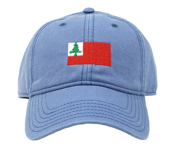 New England Flag Baseball Hat - Slate Blue