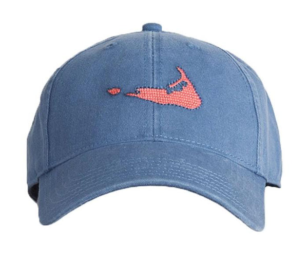 Nantucket Baseball Hat - Slate Blue/Faded Pink