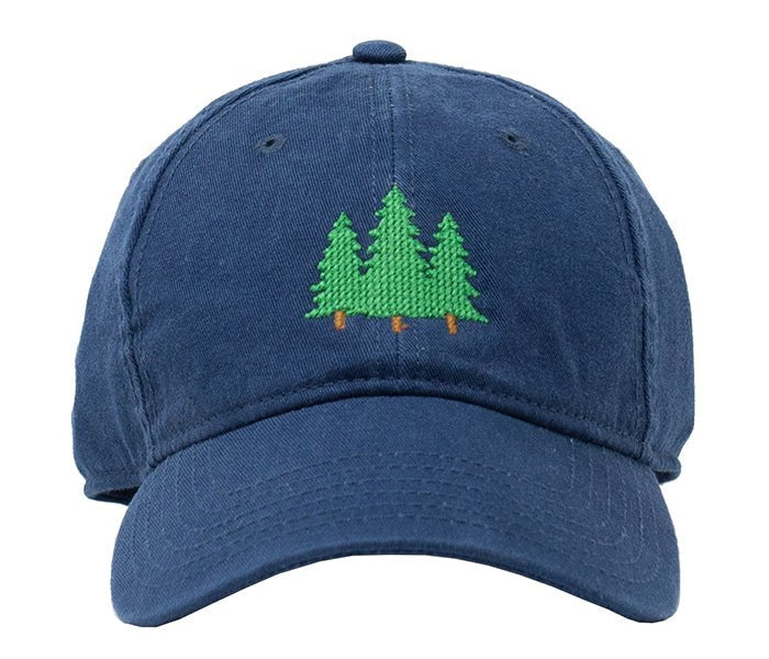 Pine Trees Baseball Hat - Navy