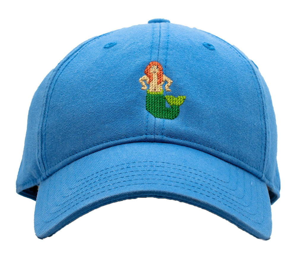 Mermaid Baseball Hat - Light  Blue