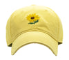 Sunflower Baseball Hat - Light Yellow