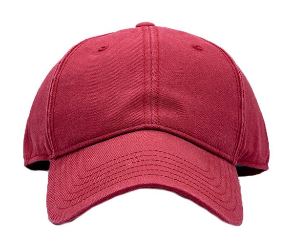 Blank Baseball Hat - Weathered Red
