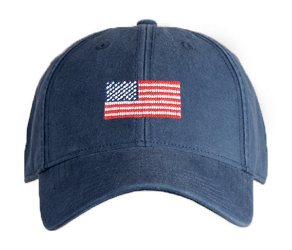 American Flag Baseball Hat - Navy