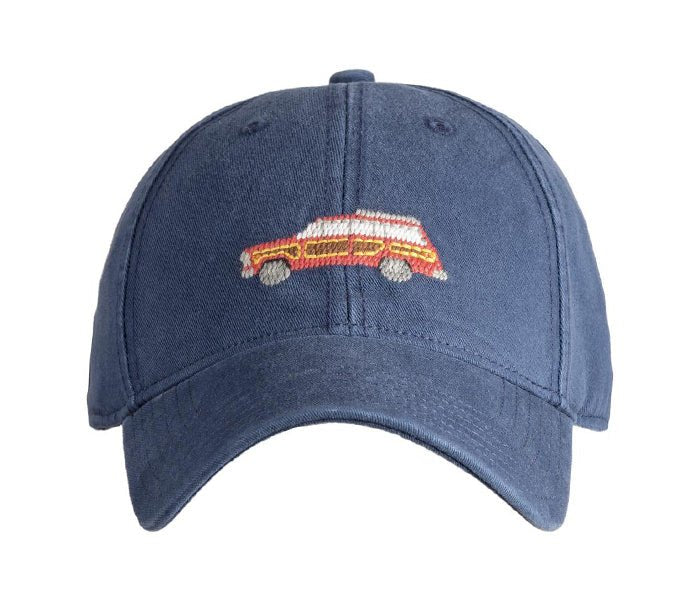 Grand Wagoneer on Navy Needlepoint Hat HardingLane Harding Lane