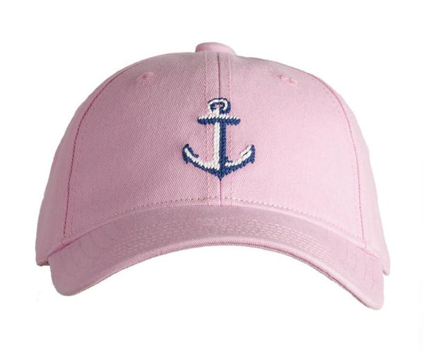 Kids Anchor Baseball Hat - Light Pink