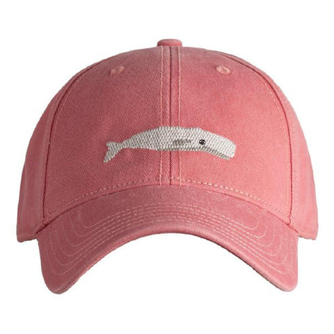 Kids White Whale Baseball Hat - New England Red