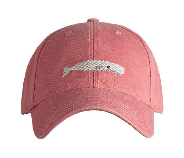 Kids White Whale Baseball Hat - New England Red