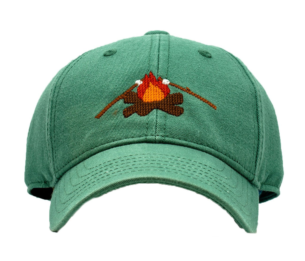 Kids Campfire Baseball Hat - Moss Green