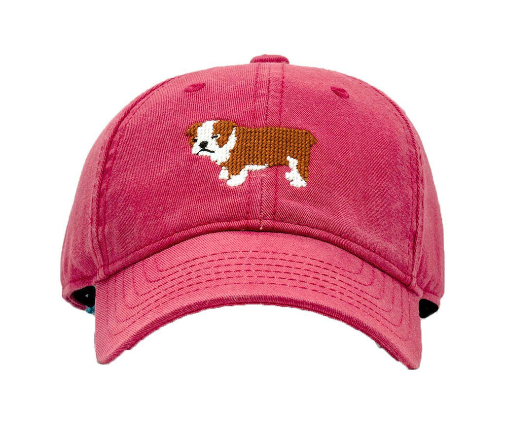 Kids Bulldog Baseball Hat - Weathered Red