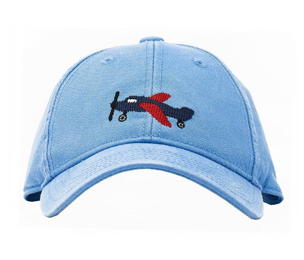 Kids Airplane Baseball Hat - Light  Blue