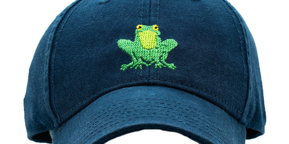 Kids Frog Baseball Hat - Navy – Harding Lane