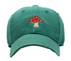 Kids Mushroom Baseball Hat - Moss Green