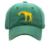 Kids Giraffe Baseball Hat - Moss Green