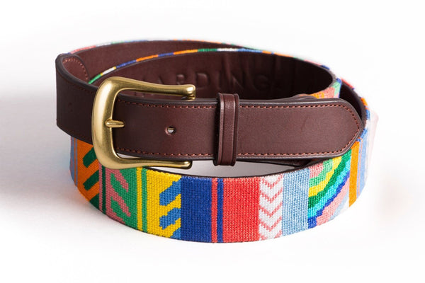 Guatemala on Multi Needlepoint Belt – Harding-Lane – Harding Lane