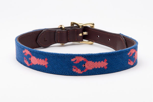 Lobster Dog Collar - Faded Blue