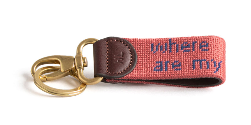 Where are my F-ing Keys Key Fob - New England Red/Navy