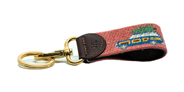 Holiday Wagoneer Key Fob - New England Red