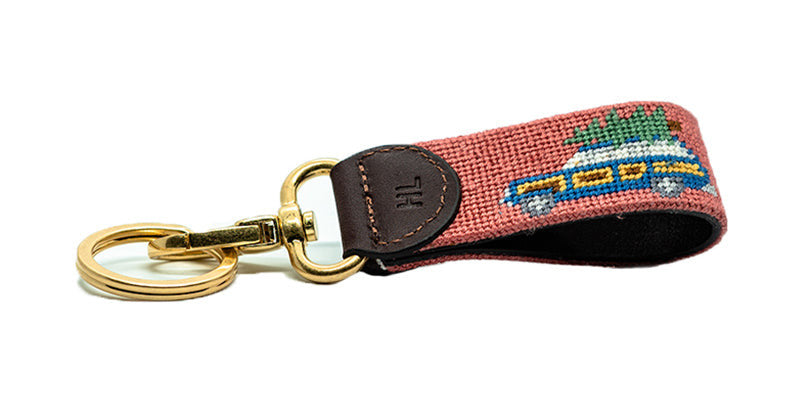 Holiday Wagoneer Key Fob - New England Red