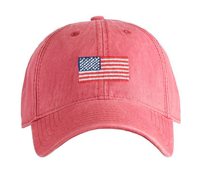 American Flag Baseball Hat - New England Red