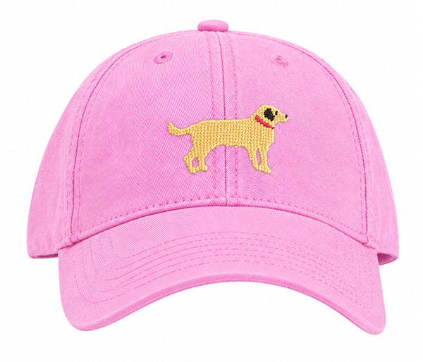 Yellow Lab Baseball Hat - Light Pink
