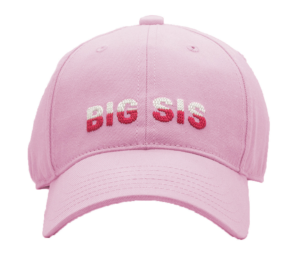 Kids Big Sis Baseball Hat - Light Pink