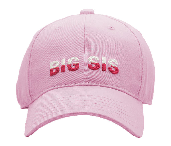 Kids Big Sis Baseball Hat - Light Pink