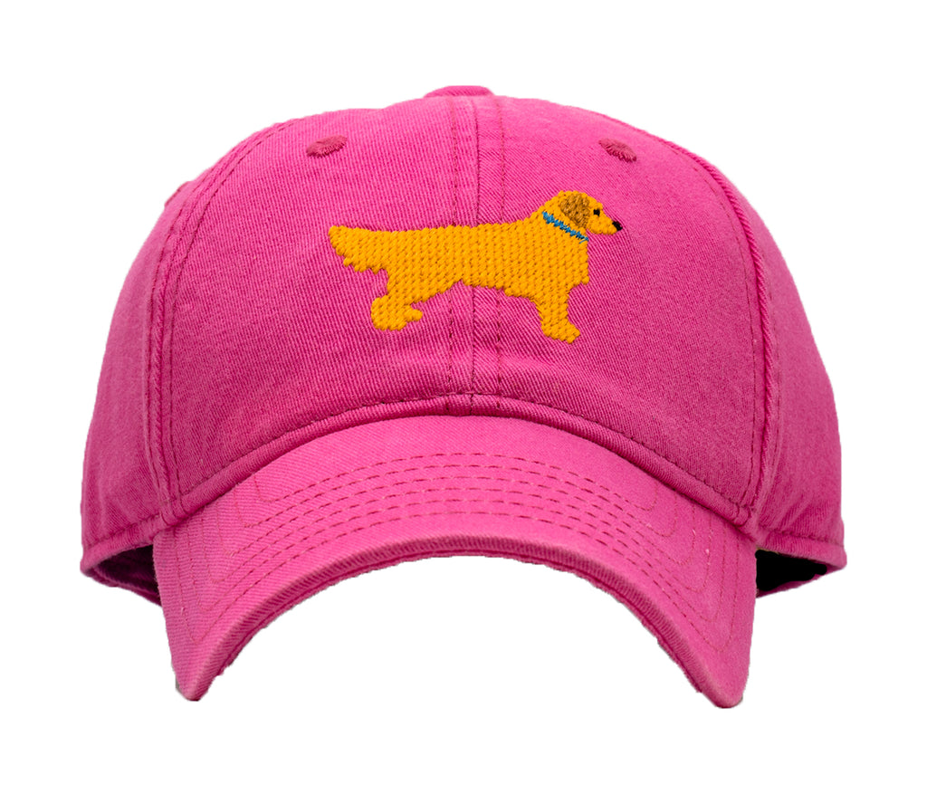 Golden Retriever Baseball Hat - Bright Pink