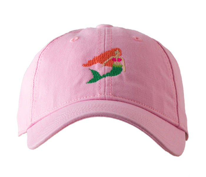 Kids Mermaid Baseball Hat - Light Pink