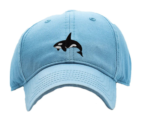 Kids Orca Baseball Hat - Faded Chambray