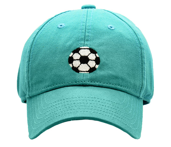 Kids Soccer Ball Baseball Hat - Sea Blue