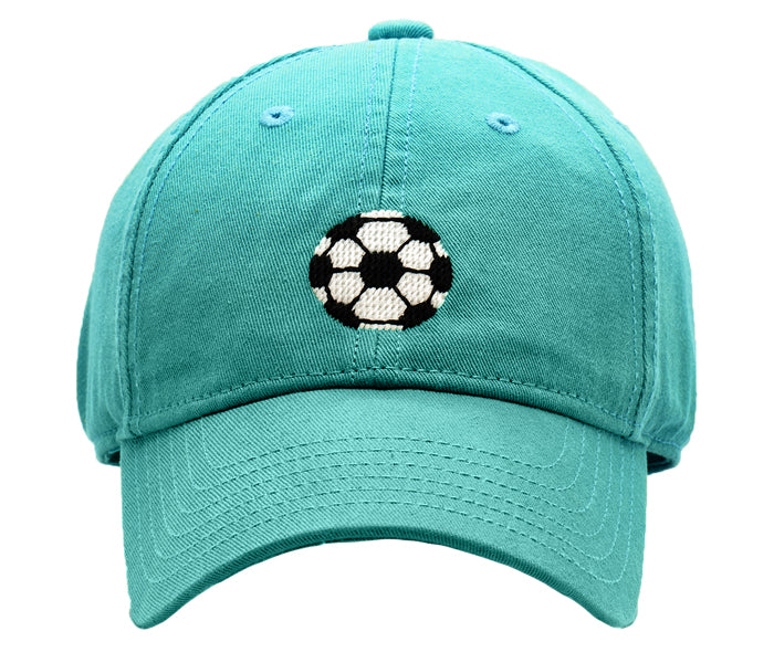 Kids Soccer Ball Baseball Hat - Sea Blue