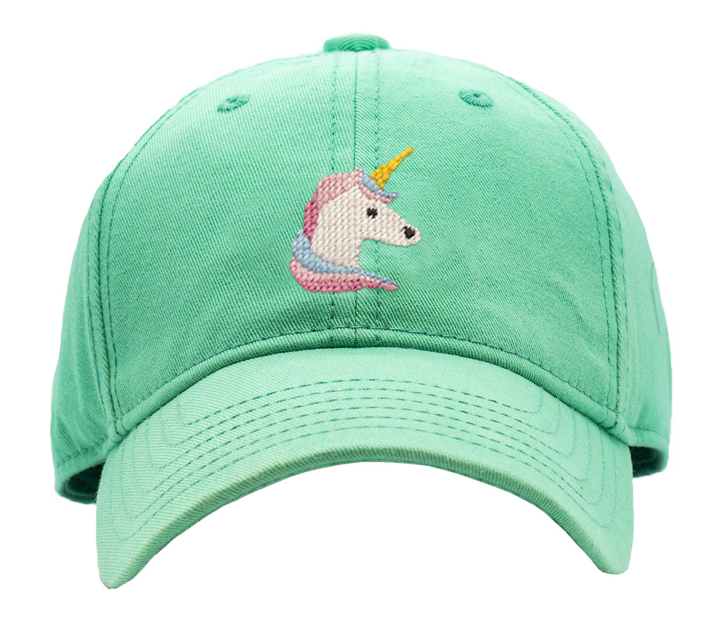 Kids Unicorn Baseball Hat Keys Green