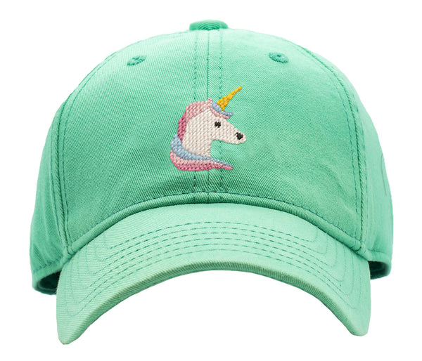 Kids Unicorn Baseball Hat - Keys Green