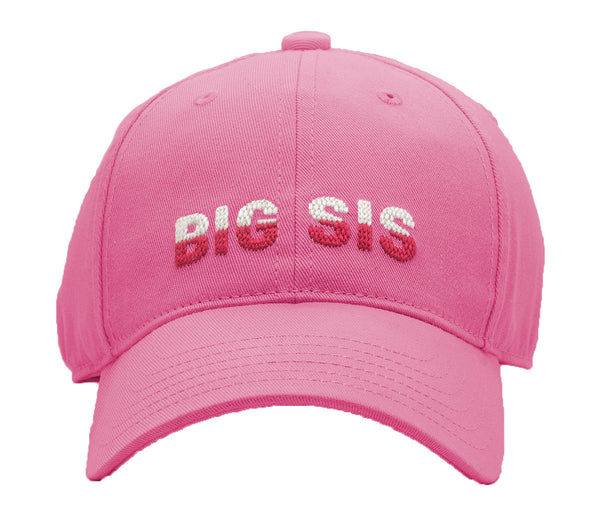 Kids Big Sis Baseball Hat - Bright Pink