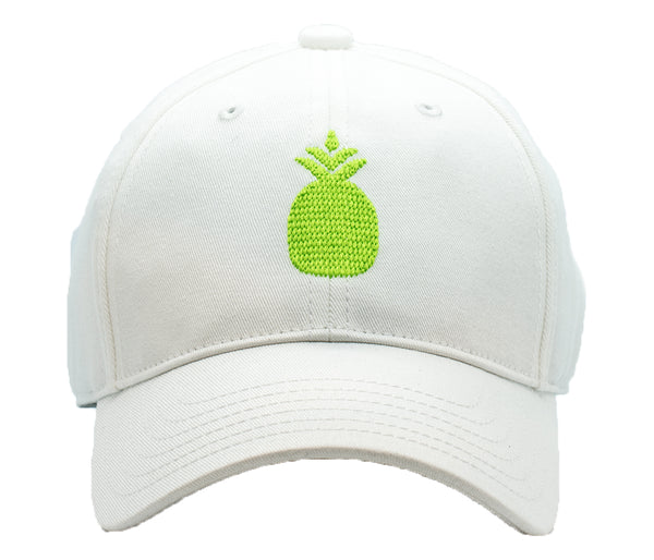 Kids Pineapple Baseball Hat - White