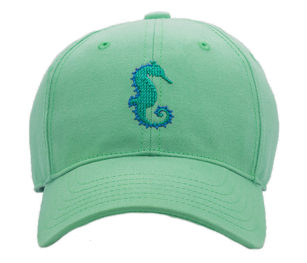 Kids Seahorse Baseball Hat - Mint