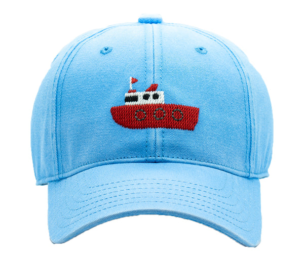 Kids Summer Boat Baseball Hat - Summer Blue