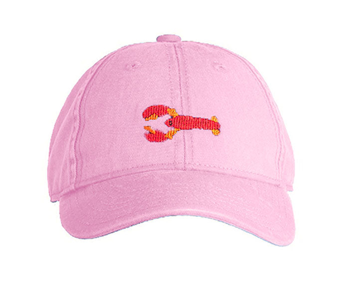 Kids Lobster Baseball Hat - Light Pink