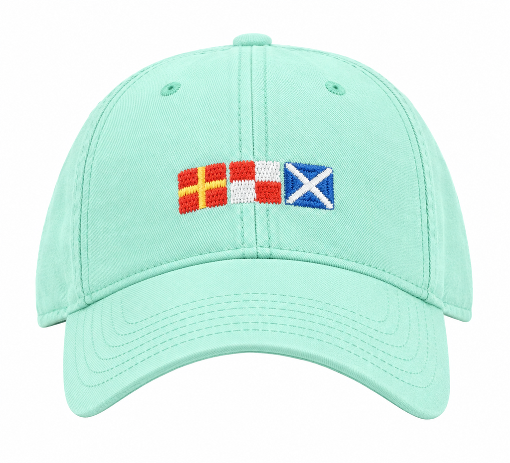RUM Signal Flags Baseball Hat - Mint green