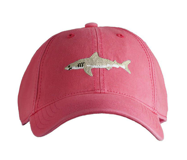 Great White Shark Baseball Hat - Weathered Red